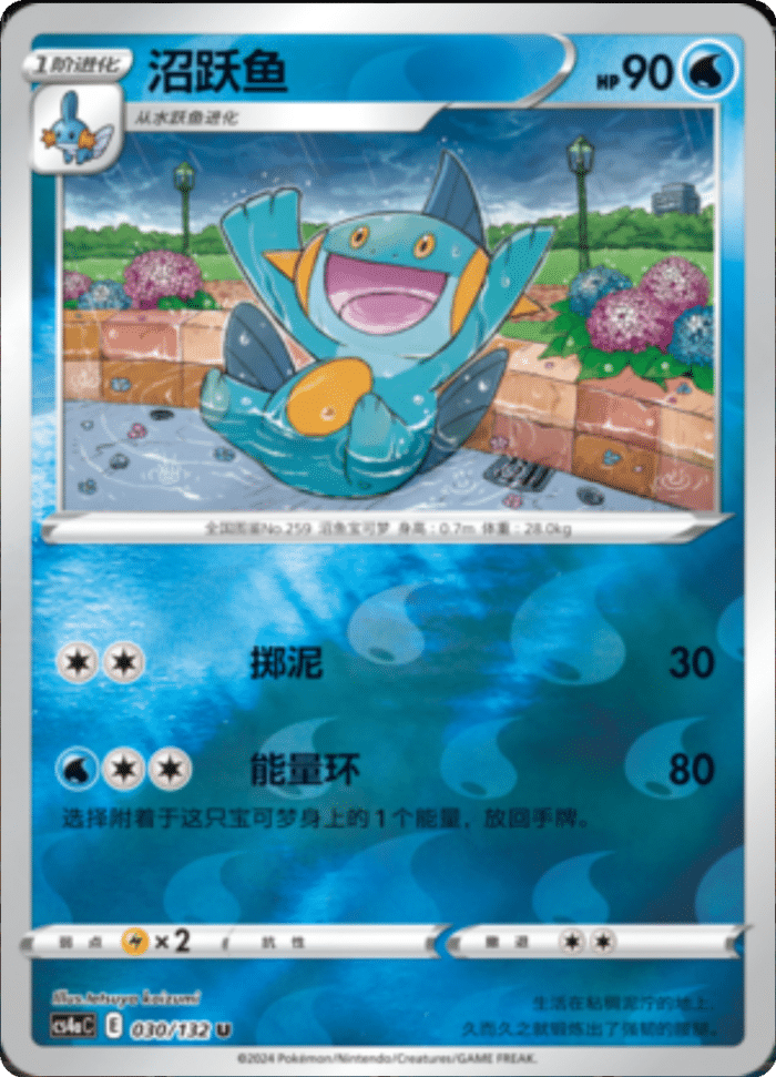 030/132 Marshtomp沼跃鱼 U REVERSE HOLO